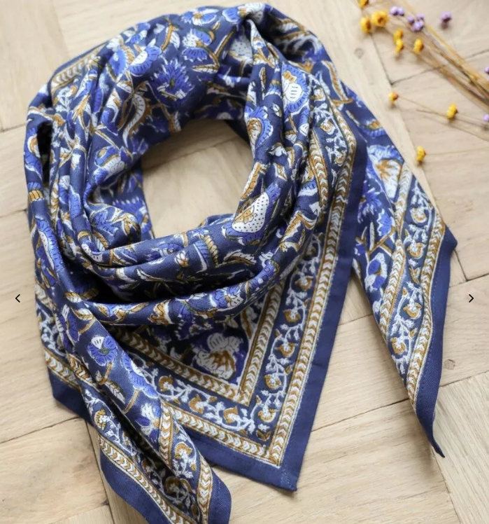 Foulard bleu urbain été - Image 2