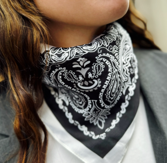 Foulard noir urbain été - Image 2