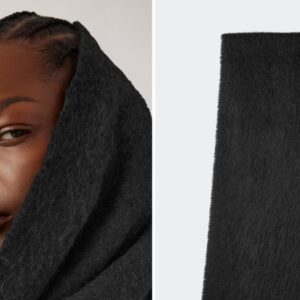 Echarpe noir hiver