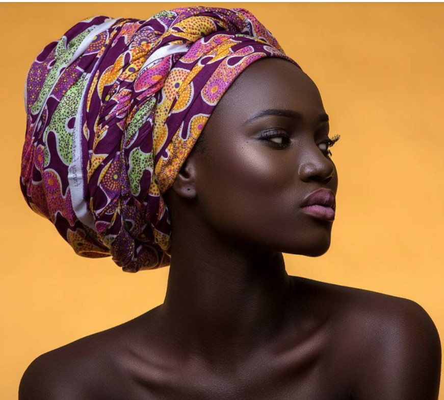 Foulard africa fleuri wax